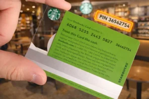Starbucks Gift Card Security Code